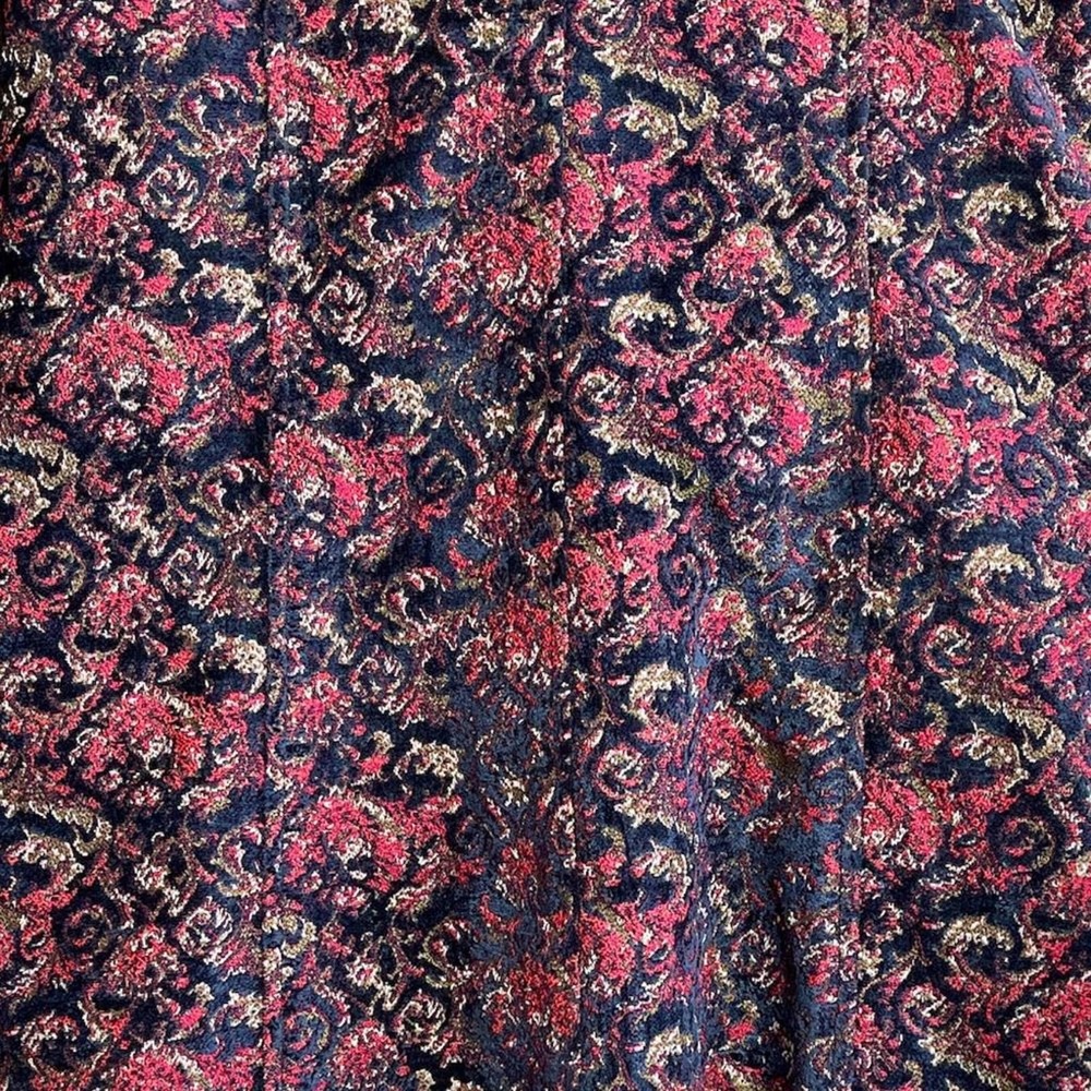 FREE PEOPLE NWT Retro Boho Long Floral Red & Purple Coat – RARE – Medium - Picture 8 of 16